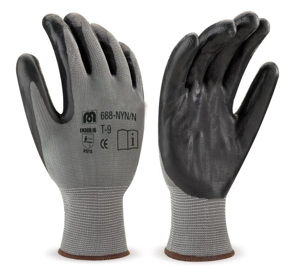 Gants Polyester avec revêtement nitrile MARCA 688-NYN